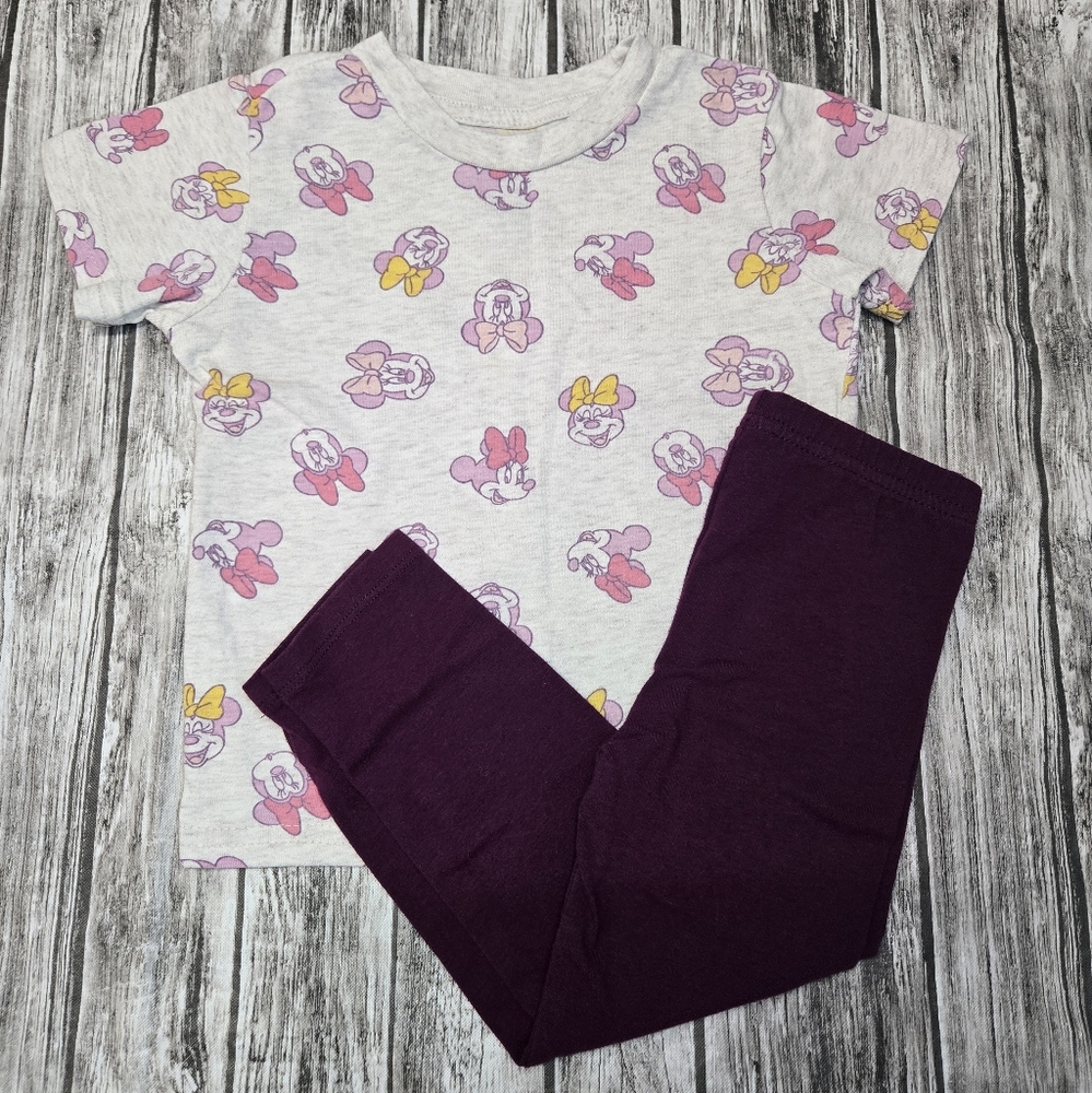 Disney minnie mouse shirt with matching leggings